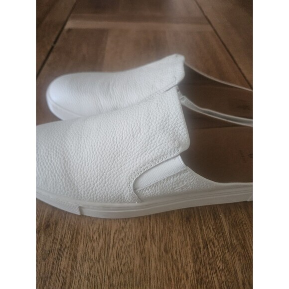 FRYE IVY SNEAKER MULE LEATHER WHITE SZ 9 - Picture 3 of 4